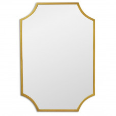 Зеркало в ванную восьмиугольное в золотой раме Lyra Gold (Лира) Svart 65*95 см 